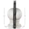 7" White Marble Globe Sleek Orb Decorative Bookends, 2ct.
